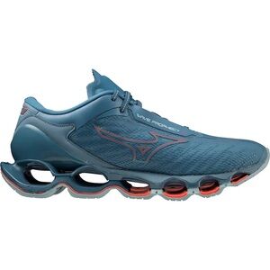 Mizuno Wave Prophecy Mens Sneaker in Teal and Coral Size 10